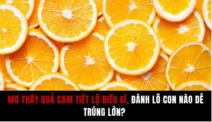 Mơ thấy quả cam đánh con gì chính xác nhất?